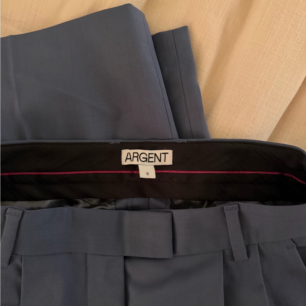 NEW Argent Pleated Trouser in Seasonless wool - Picture 6 of 6